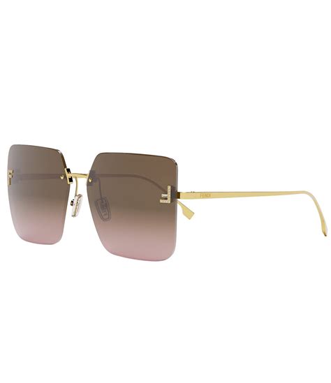 fendi 60mm square sunglasses|Fendi geometric sunglasses.